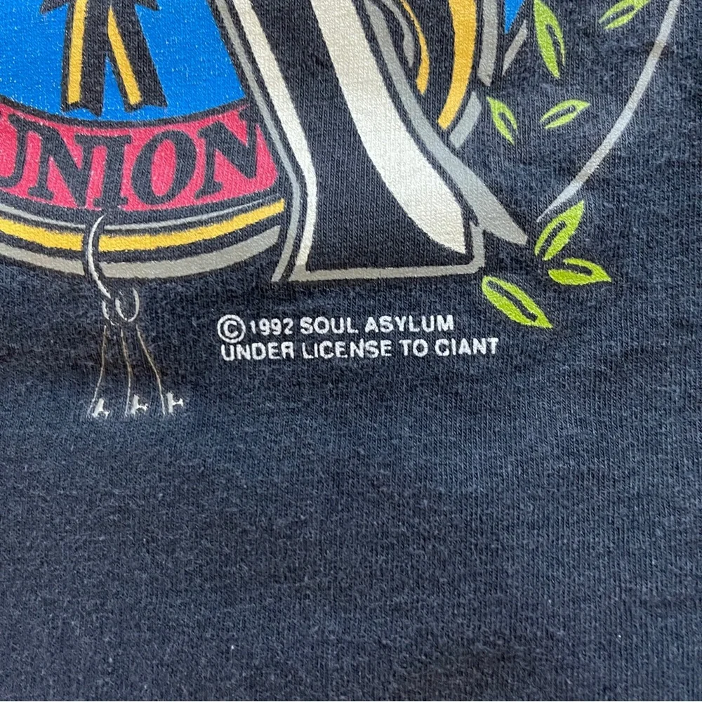 Vintage 1992 Soul Asylum Grave Dancers Union Tour T Shirt 20” x 28” Large - Picture 5 of 8